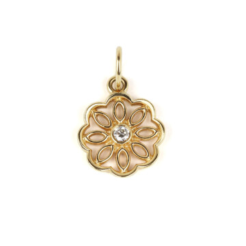 Featured image of this Pandora Women’s 14k Yellow Gold Diamond Golden Radiance Pendant