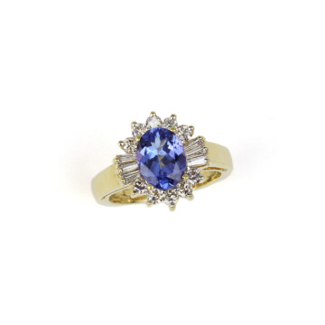 Featured image of this Women’s 18k Yellow Gold Diamond, Tanzanite Ring
