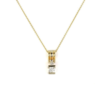 Featured image of this Women’s 14k Yellow & White Gold Diamond Pendant Necklace