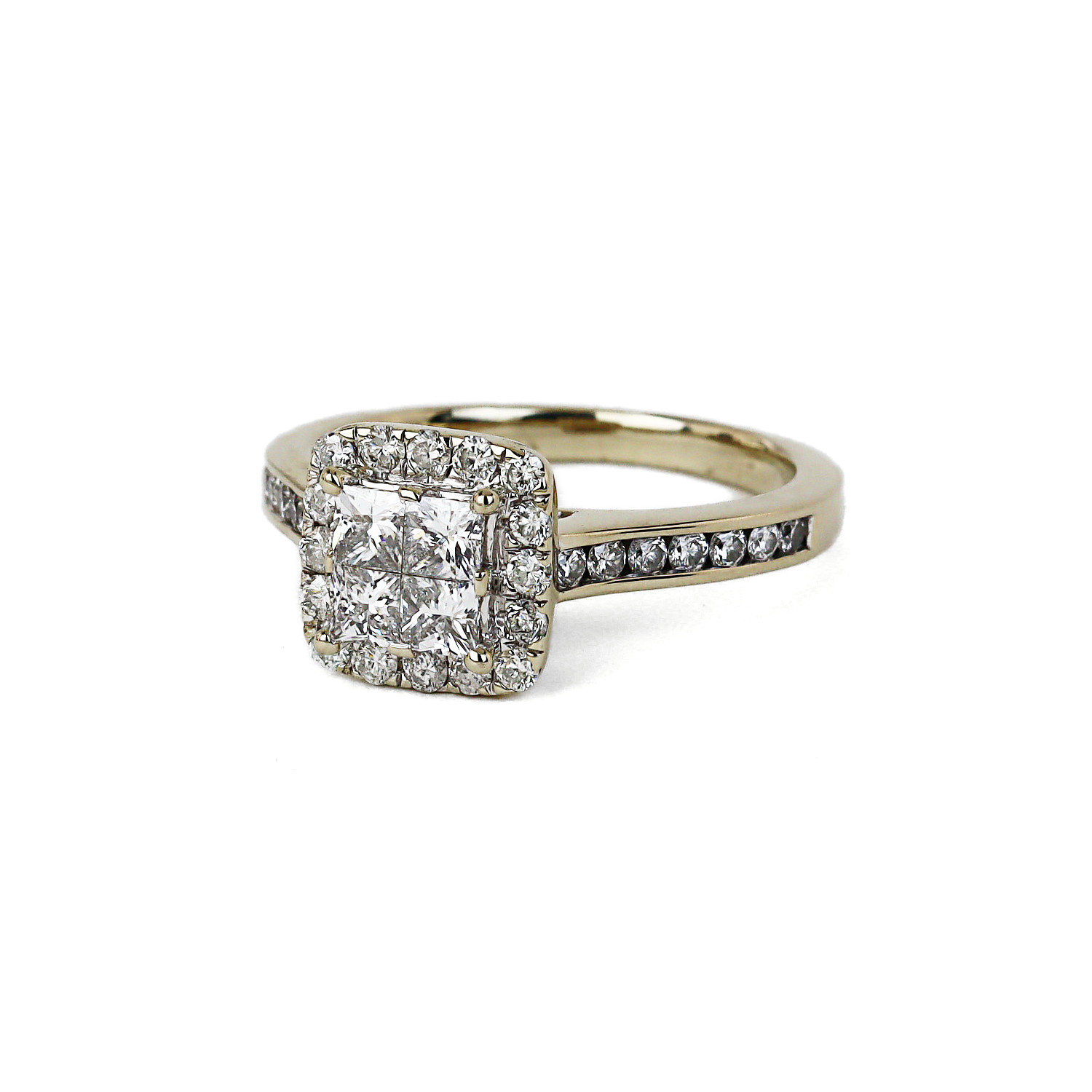 Gallery image of this Women’s 14k White Gold Diamond Bridal Ring