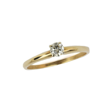 Featured image of this Women’s 14k Yellow Gold Diamond Solitaire Ring