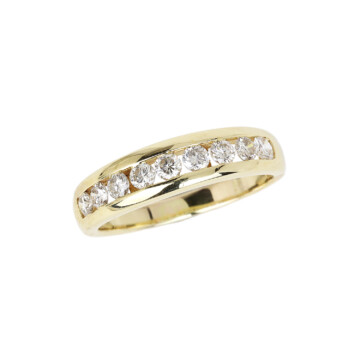 Men's 14k Yellow Gold Diamond Ring