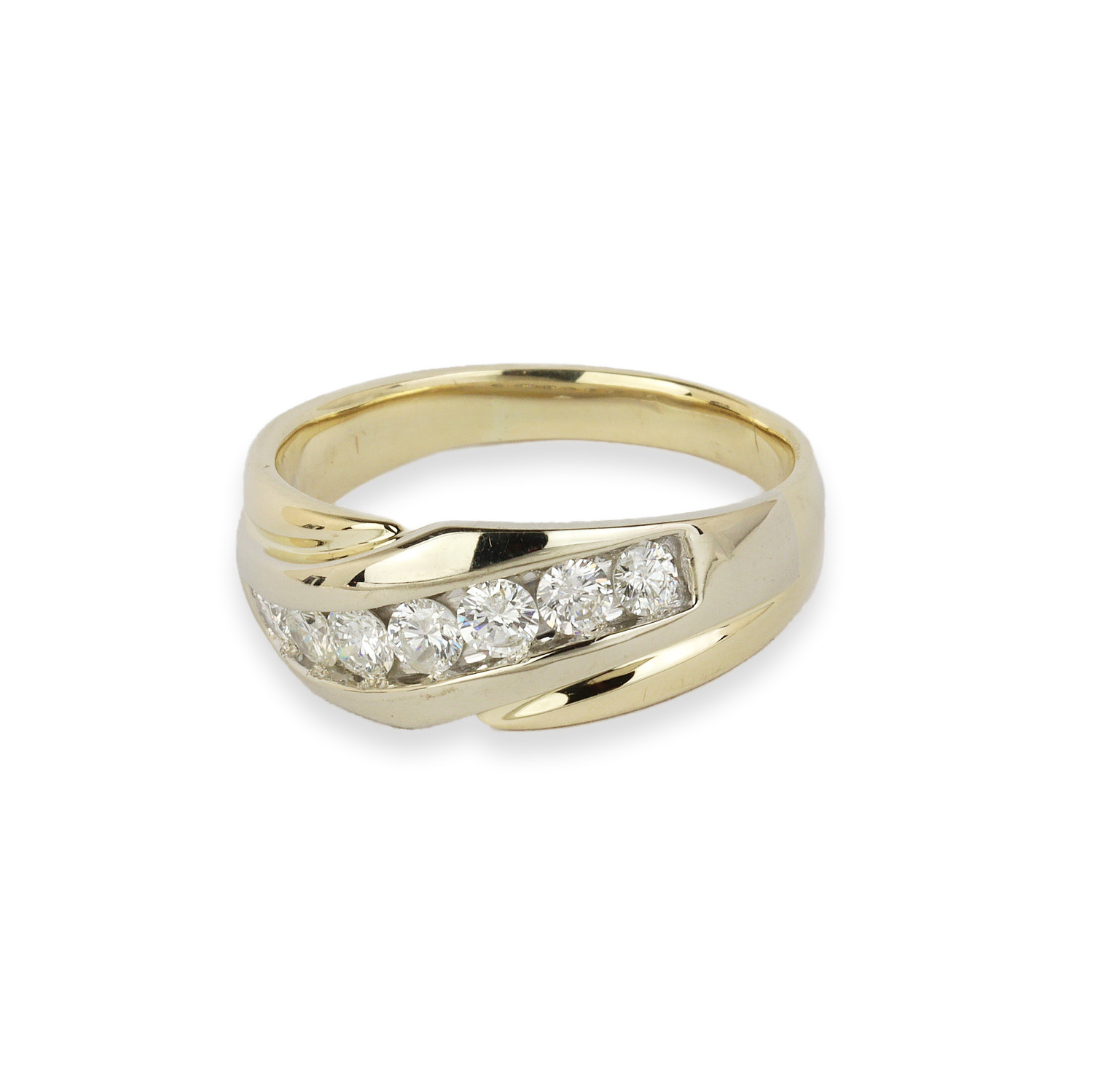 Gallery image of this Men’s 14k Yellow Gold Diamond Ring