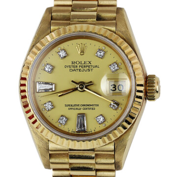 Featured image of this 18k Yellow Gold Diamond President Rolex Wristwatch – 26mm Case