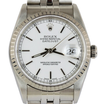 Featured image of this Stainless Steel Datejust Rolex Wristwatch – 36mm Case