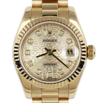 Featured image of this 18k Yellow Gold Diamond Datejust Anniv. Rolex Wristwatch – 26mm Case