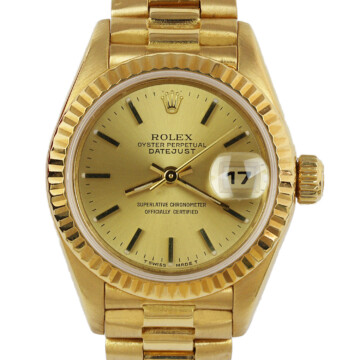 Featured image of this 18k Yellow Gold Datejust Rolex Wristwatch – 26mm Case