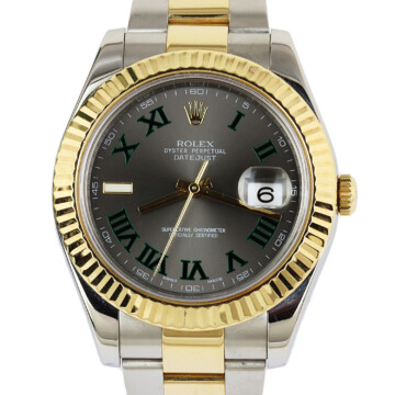 Featured image of this 18k Yellow Gold, Stainless Steel Datejust II Rolex Wristwatch – 41mm Case