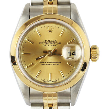 Featured image of this 18k Yellow Gold, Stainless Steel Datejust Rolex Wristwatch – 26mm Case