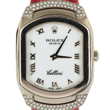 Gallery image of this Women’s 18k White Gold Cellini Rolex Wristwatch – 23mm Case