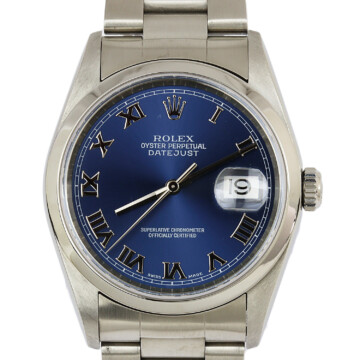 Featured image of this Stainless Steel Datejust Rolex Wristwatch – 36mm Case