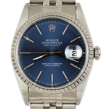 Featured image of this Stainless Steel Datejust Rolex Wristwatch – 36mm Case