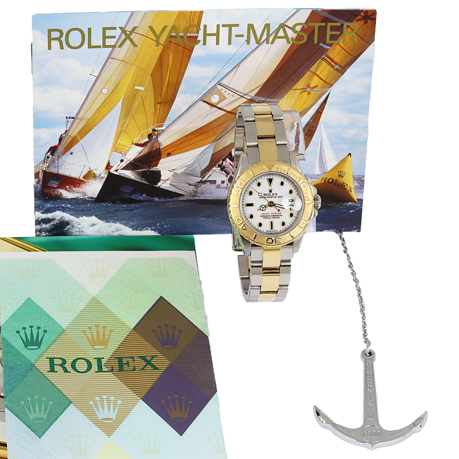 Gallery image of this Women’s 18k Yellow Gold, Stainless Steel Yacht-Master Rolex Wristwatch – 30mm Case