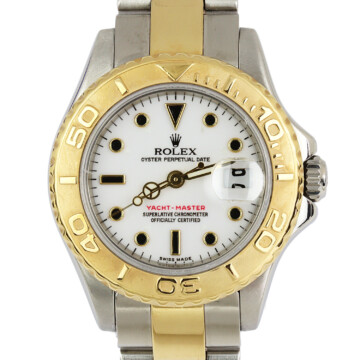 Featured image of this 18k Yellow Gold, Stainless Steel Yacht-Master Rolex Wristwatch – 31mm Case
