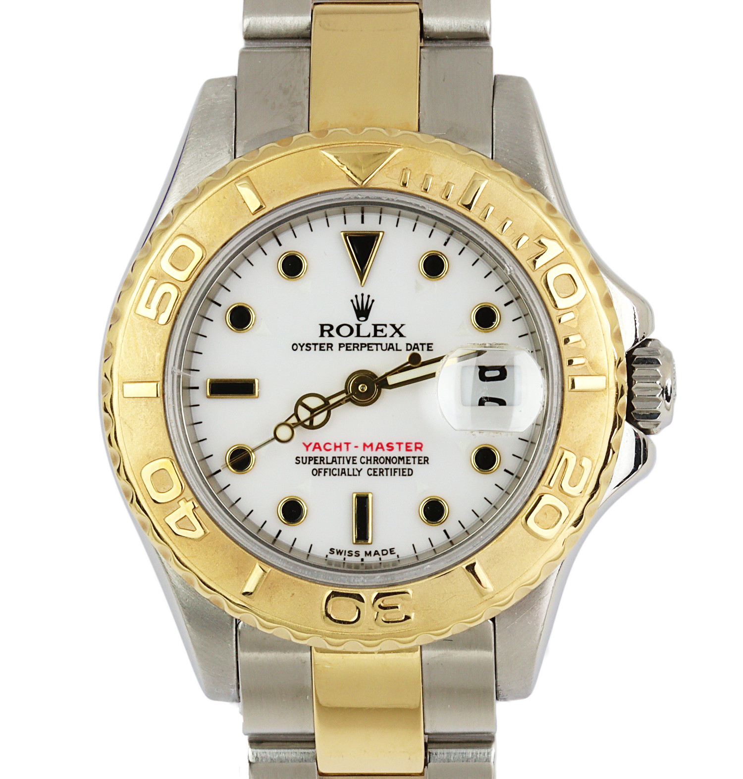 Featured image of this 18k Yellow Gold, Stainless Steel Yacht-Master Rolex Wristwatch – 31mm Case