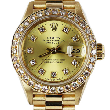 Featured image of this 18k Yellow Gold Diamond President Rolex Wristwatch – 26mm Case