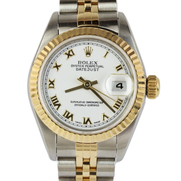 Featured image of this 18k Yellow Gold, Stainless Steel Datejust Rolex Wristwatch – 26mm Case