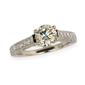Featured image of this Women’s 14k White Gold Diamond Ring GIA Cert