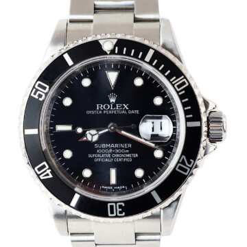 Featured image of this Stainless Steel Submariner Rolex Wristwatch – 40mm Case
