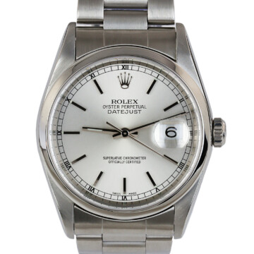 Featured image of this Stainless Steel Datejust Rolex Wristwatch – 36mm Case