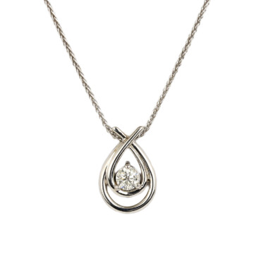 Featured image of this Women’s 14k White Gold Diamond Necklace