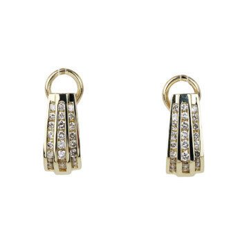 Featured image of this Women’s 14k Yellow Gold Diamond Drop Earrings