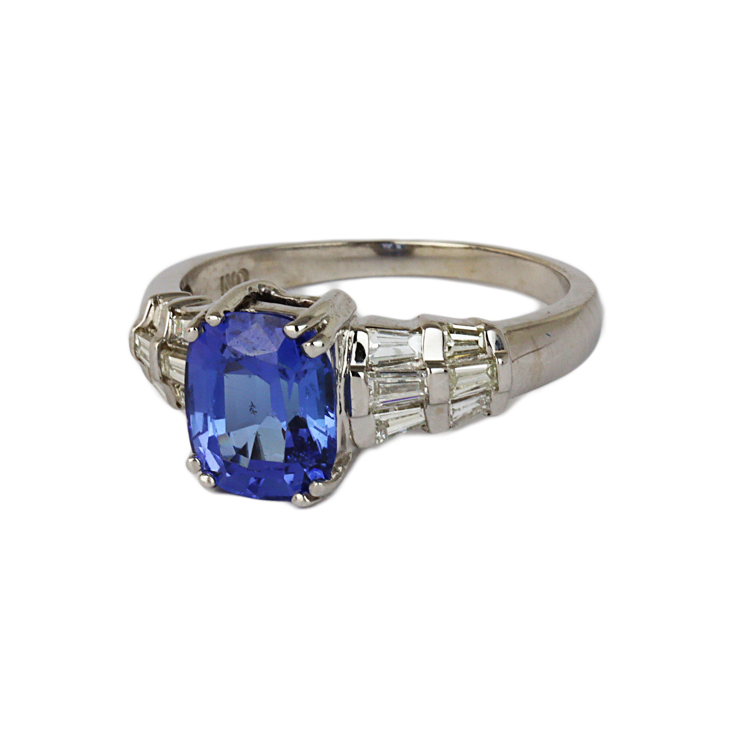 Gallery image of this Women’s 14k White Gold Diamond, Tanzanite Ring