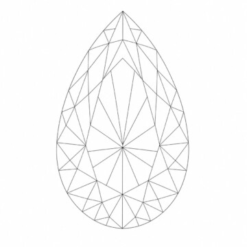 EGL Certified 0.84ct Pear Cut Diamond G/VS2