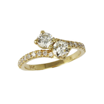 Featured image of this Women’s 14k Yellow Gold Diamond Bridal Ring EGL Cert