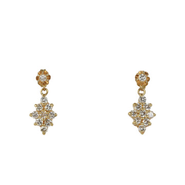 Featured image of this Women’s 14k Yellow Gold Diamond Stud Earrings