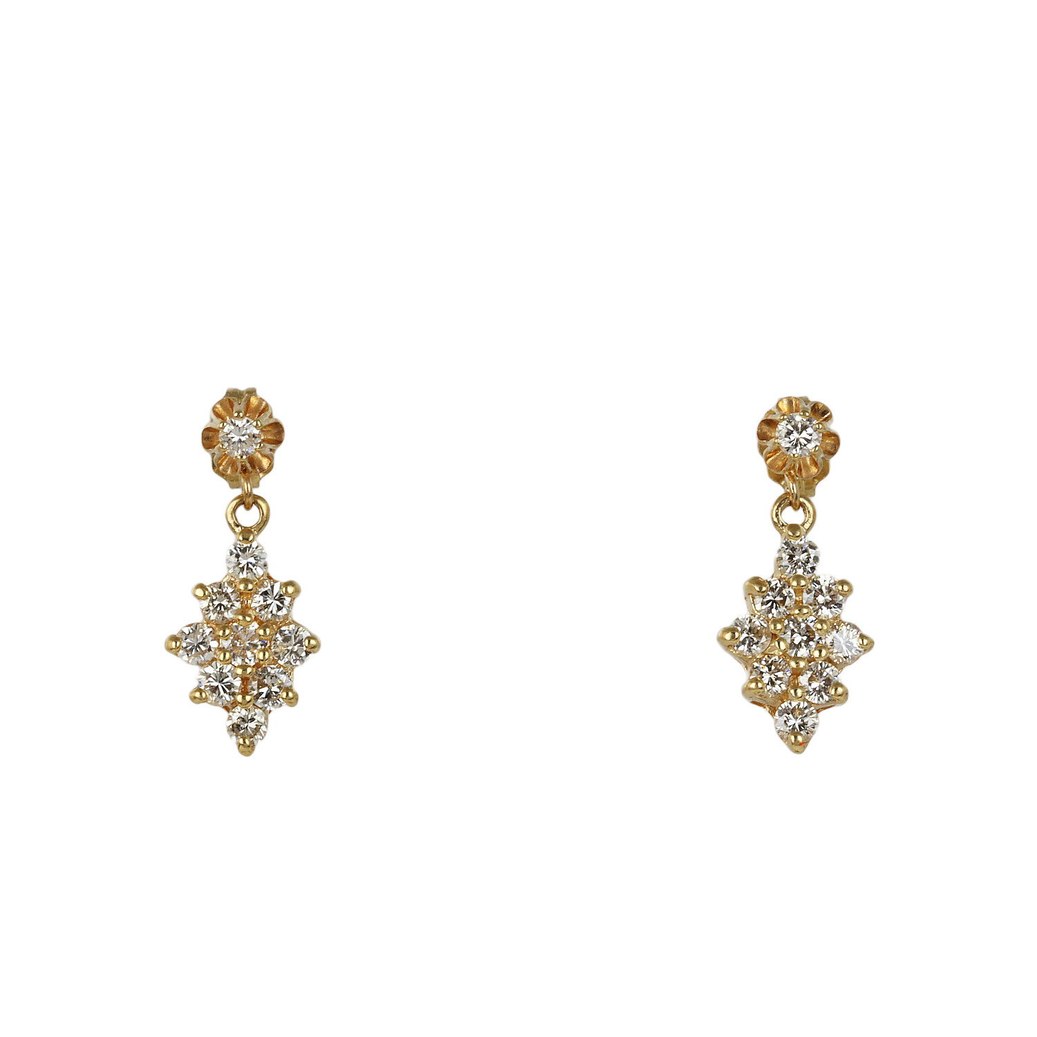 Featured image of this Women’s 14k Yellow Gold Diamond Stud Earrings
