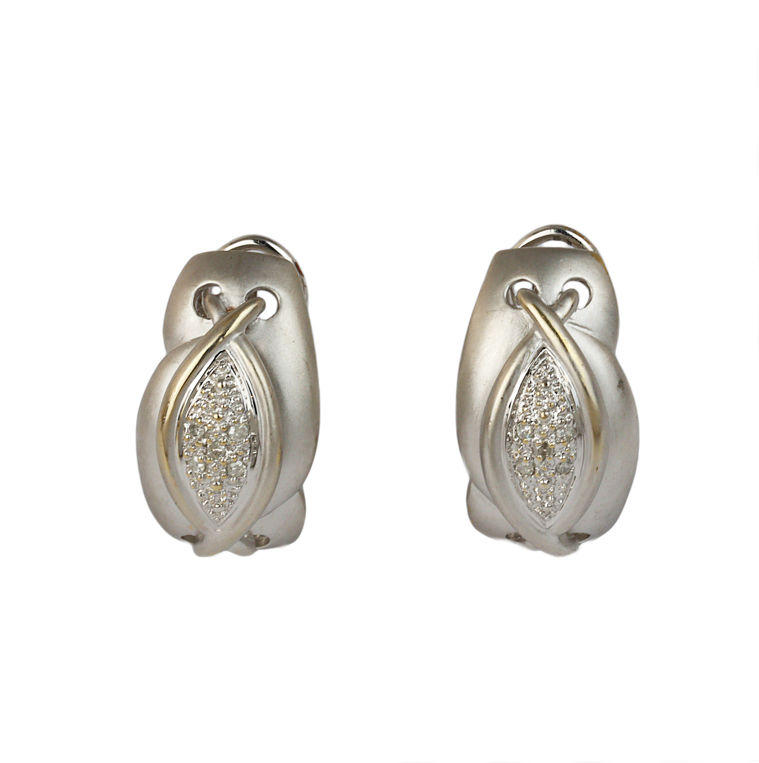 Featured image of this Women’s 14k White Gold Diamond Drop Earrings