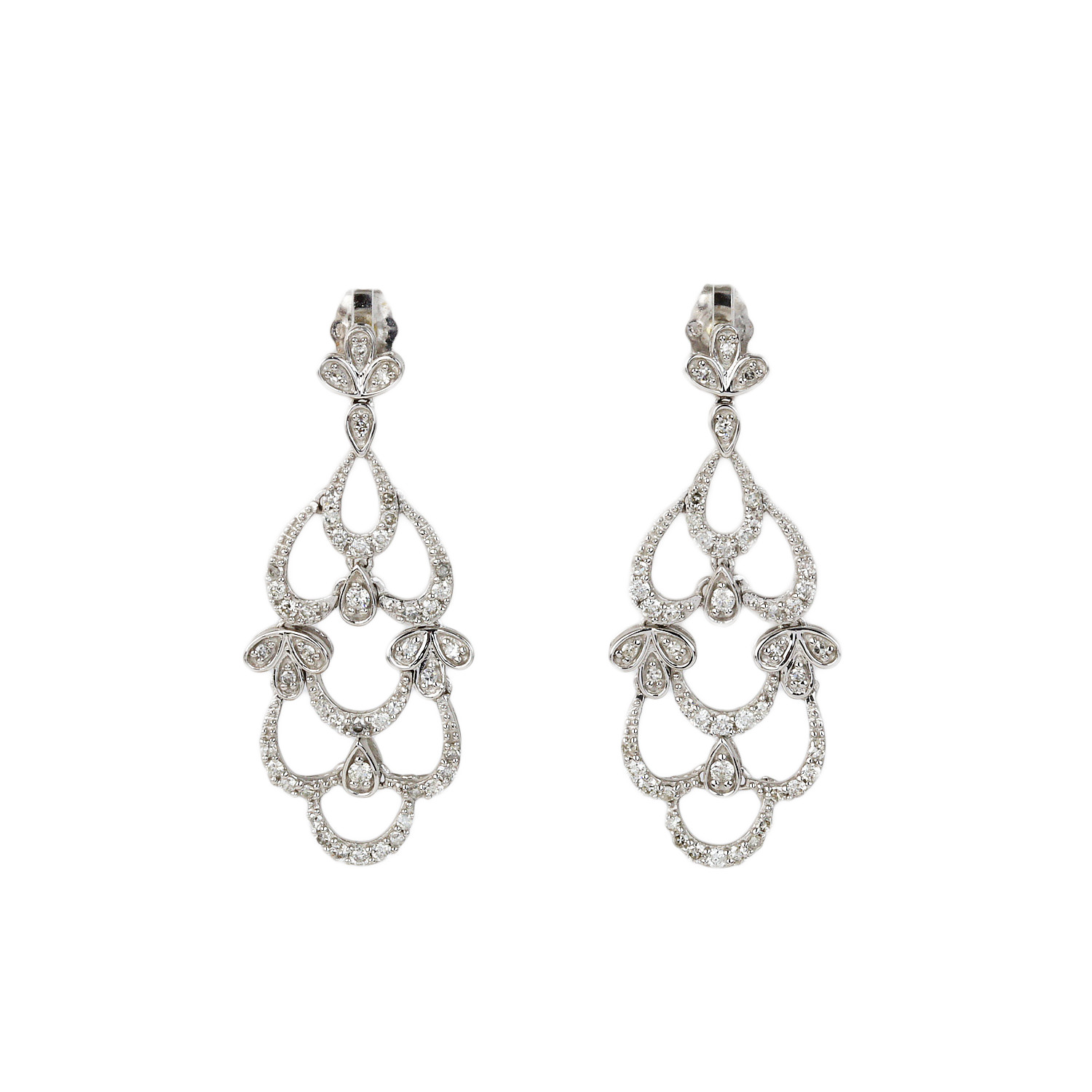 Featured image of this Women’s 14k White Gold Diamond Stud Earrings