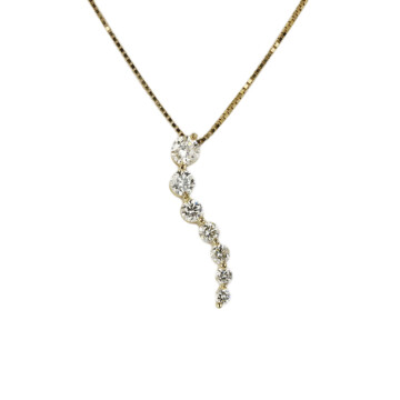 Featured image of this Women’s 14k Yellow Gold Diamond Necklace