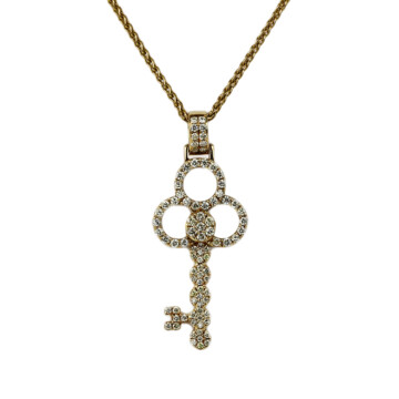 Featured image of this Women’s 14k Yellow Gold Diamond Necklace