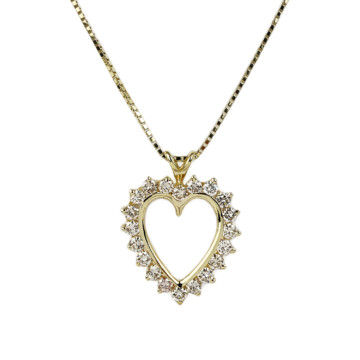 Featured image of this Women’s 14k Yellow Gold Diamond Necklace