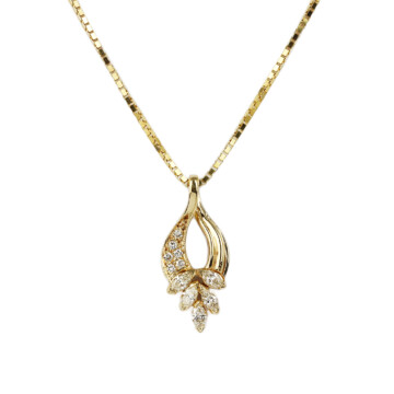 Featured image of this Women’s 14k Yellow Gold Diamond Necklace
