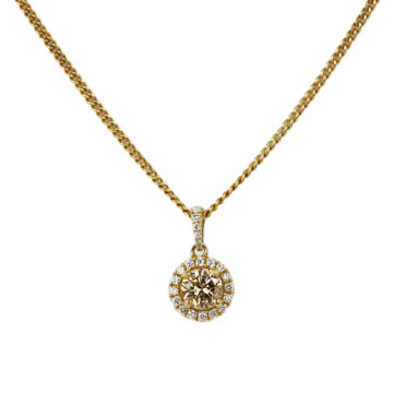 Featured image of this Women’s 14k Yellow Gold Diamond Necklace