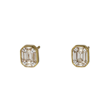 Featured image of this Women’s 14k Yellow Gold Diamond Stud Earrings