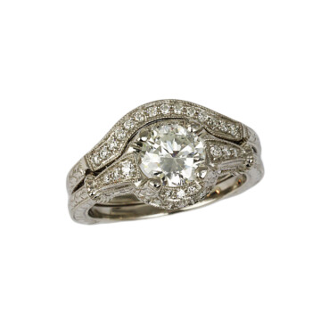 Featured image of this Women’s Platinum Diamond Bridal Size 6.25 Ring EGL Cert