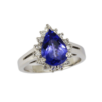 Featured image of this Women’s 14k White Gold Diamond, Tanzanite Size 6.25 Ring