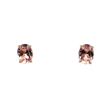 Featured image of this Women’s 14k Rose Gold Morganite Stud Earrings
