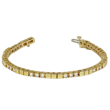 Featured image of this Women’s 14k Yellow Gold Diamond Tennis Bracelet