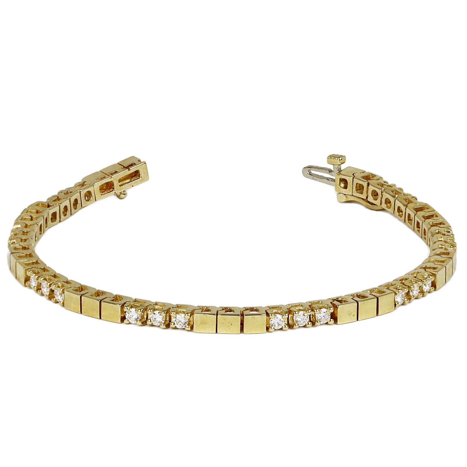 Featured image of this Women’s 14k Yellow Gold Diamond Tennis Bracelet