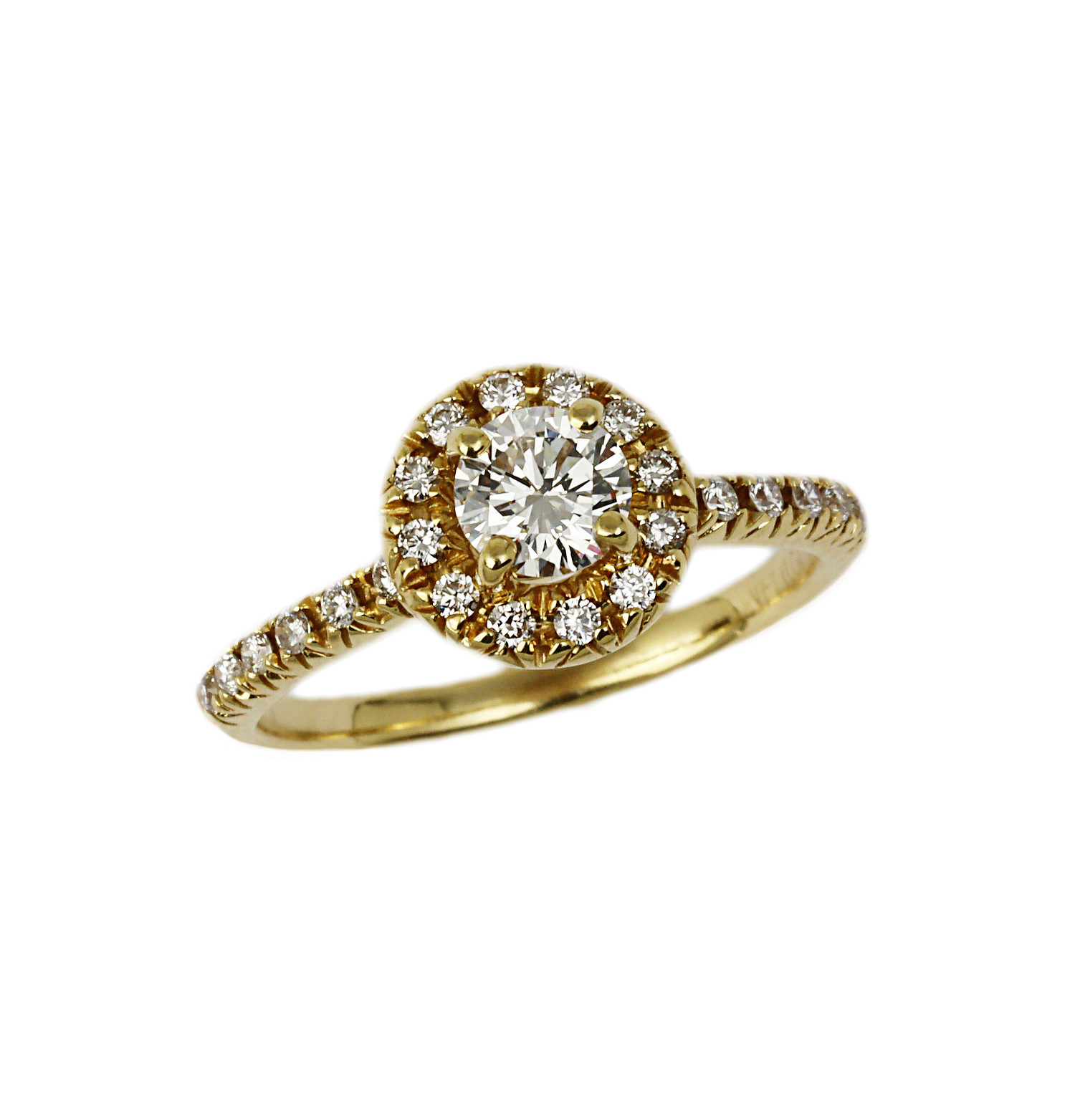 Featured image of this Women’s 14k Yellow Gold Diamond Bridal Ring Size 6 EGL Cert