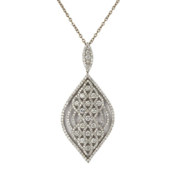 Featured image of this Women’s 18k White Gold Diamond Necklace