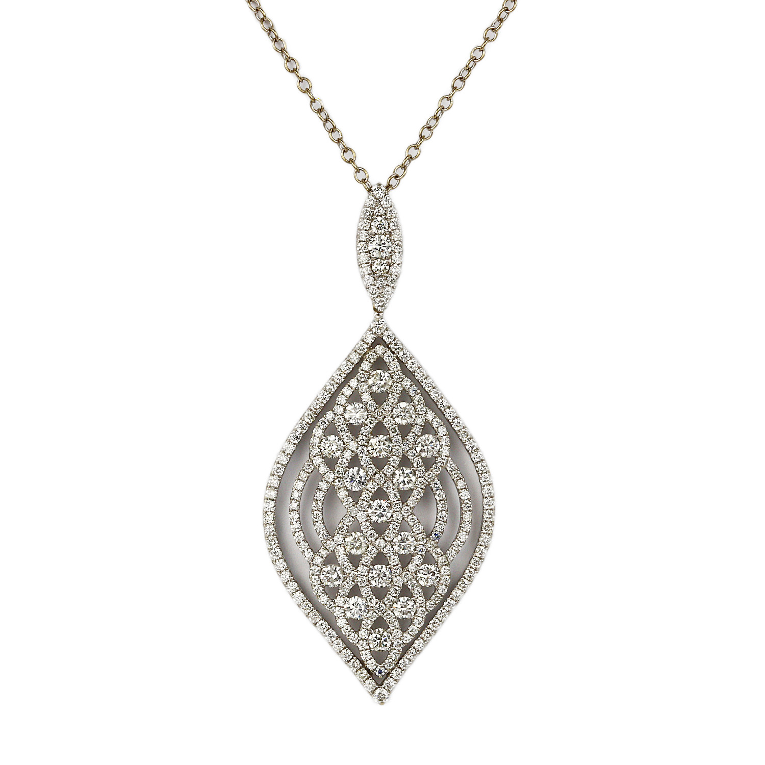 Featured image of this Women’s 18k White Gold Diamond Necklace