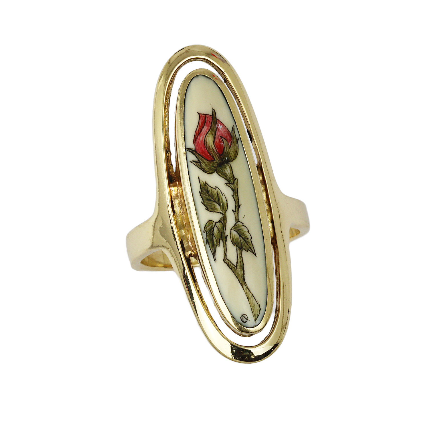 Featured image of this Women’s Vintage 14k Yellow Gold Ring Size 7.75