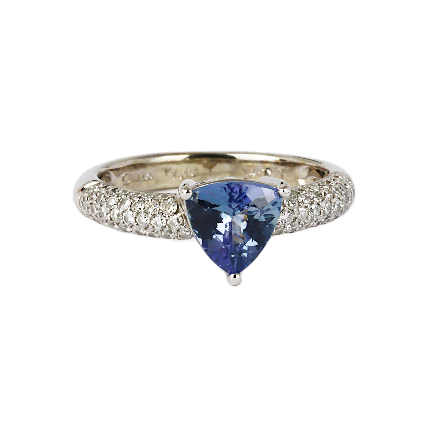 Gallery image of this Women’s 14k White Gold Diamond, Tanzanite Ring Size 7.25