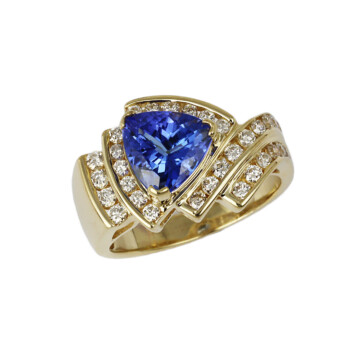 Featured image of this Women’s 14k Yellow Gold Diamond, Tanzanite Ring Size 5.75